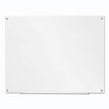 Universal Frameless Glass Marker Board, 48" x 36", White (43233)