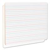 Universal Lap/Learning Dry-Erase Board, Lined, 11 3/4" x 8 3/4", White, 6/Pack (43911)