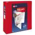 Avery Heavy-Duty View Binder with DuraHinge and Locking One Touch EZD Rings, 3 Rings, 4" Capacity, 11 x 8.5, Red (79326)