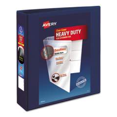 Avery Heavy-Duty View Binder with DuraHinge and One Touch EZD Rings, 3 Rings, 2" Capacity, 11 x 8.5, Navy Blue (79802)