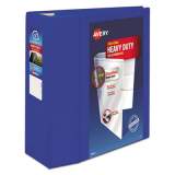 Avery Heavy-Duty View Binder with DuraHinge and Locking One Touch EZD Rings, 3 Rings, 5" Capacity, 11 x 8.5, Pacific Blue (79817)