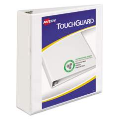 Avery TouchGuard Protection Heavy-Duty View Binders with Slant Rings, 3 Rings, 2" Capacity, 11 x 8.5, White (17143)