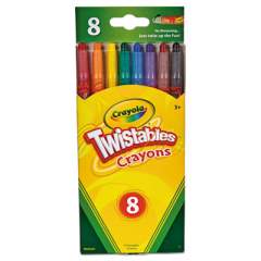 Crayola Twistable Crayons, Premium Traditional Colors, 8/Pack (527408)