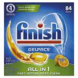 FINISH Dish Detergent Gelpacs, Orange Scent, 84 Gelpacs/box, 2 Boxes/carton (89730CT)