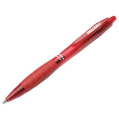 AbilityOne 7520014845271 SKILCRAFT VISTA Ballpoint Pen, Retractable, Medium 1 mm, Red Ink, Translucent Red Barrel, Dozen