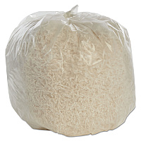 8105015574972, SKILCRAFT High Density Coreless Roll Can Liners, 30 gal, 10 mic, 30" x 37", Natural, Perforated Roll, 500/Box (5574972)