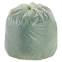 8105015574983, SKILCRAFT High Density Coreless Roll Can Liners, 33 gal, 12 mic, 33" x 40", Natural, Perforated Roll, 250/Box (5574983)