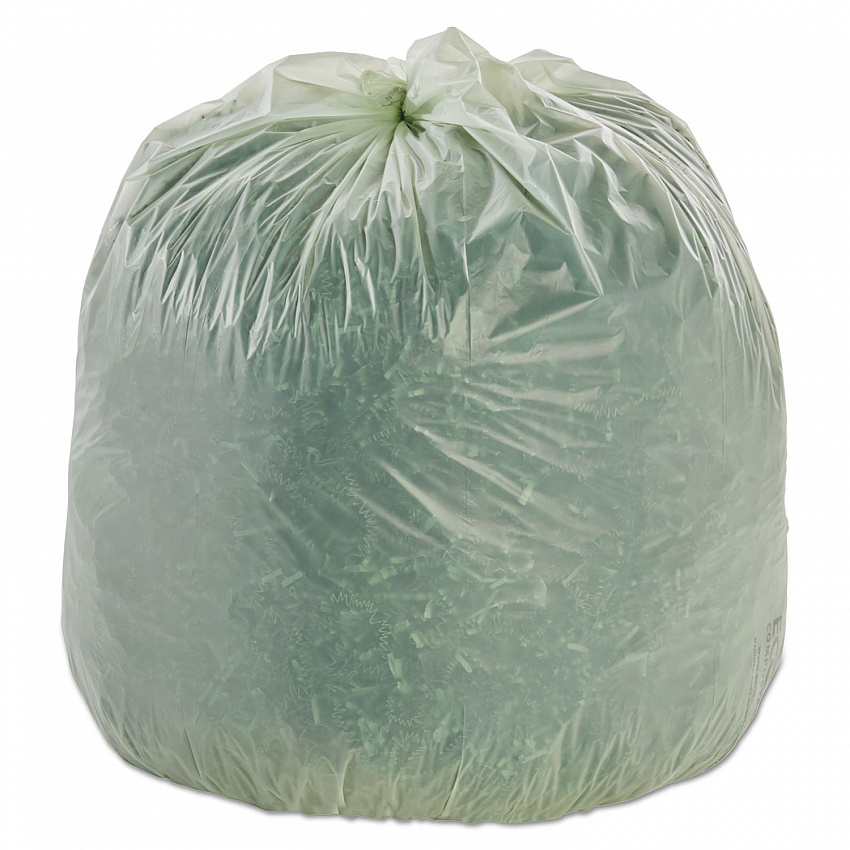8105015574983, SKILCRAFT High Density Coreless Roll Can Liners, 33 gal, 12 mic, 33" x 40", Natural, Perforated Roll, 250/Box (5574983)