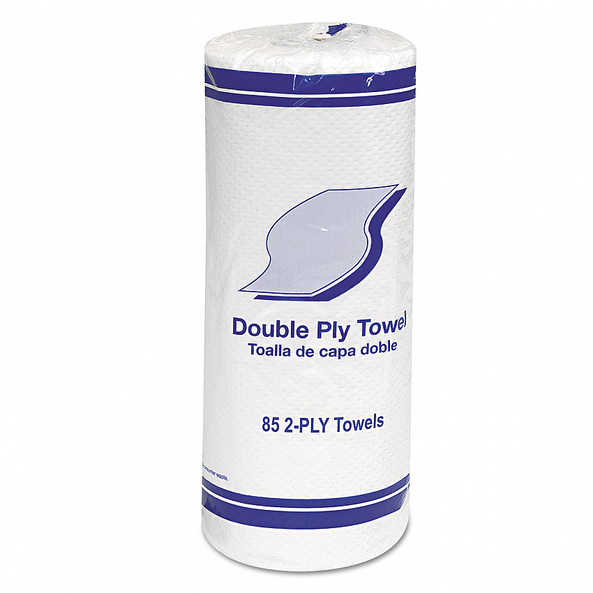 Kitchen Roll Towels, 2-Ply, 11 x 7.8, White, 85/Roll, 30 Rolls/Carton (1797)