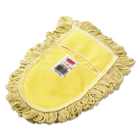 Rubbermaid Commercial Trapper Wedge Dust Mop Head, Yellow, Looped-End, Cotton (U120)