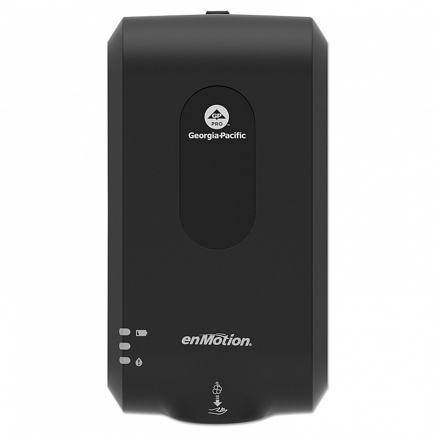 GP enMotion Automated Touchless Soap/Sanitizer Dispenser, 1,200 mL, 4.6 x 7.13 x 14.06, Black (52057)