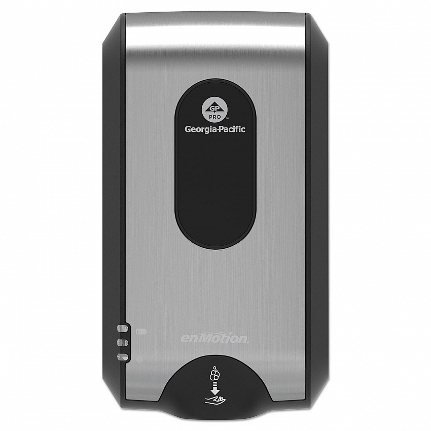 GP enMotion Automated Touchless Soap/Sanitizer Dispenser, 1,200 mL, 4.6 x 7.13 x 14.06, Stainless (52060)