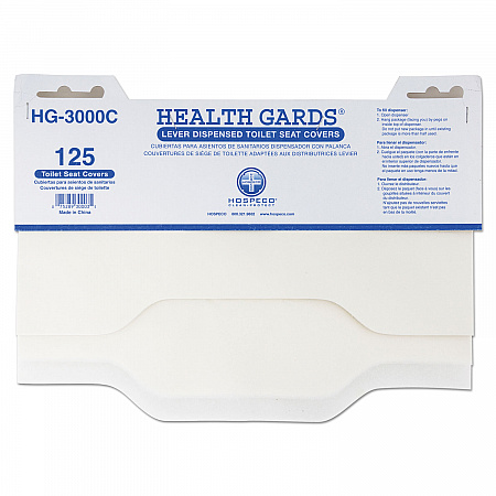 Health Gards Toilet Seat Covers, 15 x 17, White, 3,000/Carton (HG3000C)