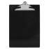 Saunders Recycled Plastic Clipboard with Ruler Edge, 1" Clip Cap, 8.5 x 11 Sheet, Black (21603)
