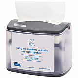 Tandem Tabletop Napkin Dispenser, 6.1 x 8.16 x 6.3, Gray, 4/Carton (C402)