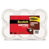 Scotch 3750 Commercial Grade Packaging Tape, 3" Core, 1.88" x 54.6 yds, Clear, 6/Pack (37506)