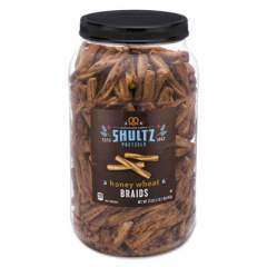 Shultz Pretzels, Honey Wheat, Tub, 1.44 oz (6270)