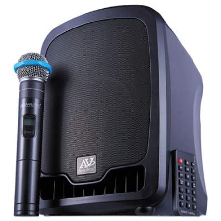 AmpliVox Bluetooth Wireless Portable Media Player PA System, 36W, Black (SW725)