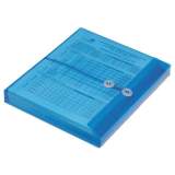 AbilityOne 7530016618833 Poly String-Tie Side Loading Expansion Envelope, 1.25" Expansion, 1 Section, Letter Size, Blue, 5/Pack