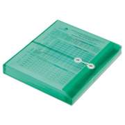 AbilityOne 7530016618835 Poly String-Tie Side Loading Expansion Envelope, 1.25" Expansion, 1 Section, Letter Size, Green, 5/Pack
