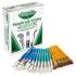 Crayola Large Variety Paint Brush Classpack, Natural; Nylon Bristles, Flat; Round Profiles, 36/Set (050036)