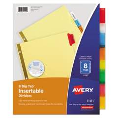 Avery Insertable Big Tab Dividers, 8-Tab, Letter (11111)