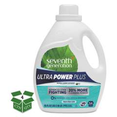 Seventh Generation Natural Liquid Laundry Detergent, Ultra Power Plus, Fresh, 54 Loads, 95 oz, 4/CT (45025CT)