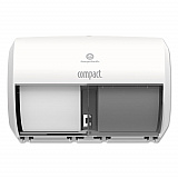 Compact Coreless Side-by-Side Double Roll Tissue Dispenser, 11.31 x 7.69 x 8, White (56797A)