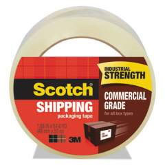 Scotch 3750 Commercial Grade Packaging Tape, 3" Core, 1.88" x 54.6 yds, Clear