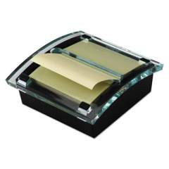 Post-it Pop-up Notes Clear Top Pop-up Note Dispenser, 3 x 3 Super Sticky Canary Notes, Black (DS330BK)