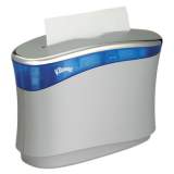 Kleenex Reveal Countertop Folded Towel Dispenser, 13.3 x 5.2 x 9, Soft Gray/Translucent Blue (51904)