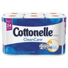 Cottonelle Clean Care Bathroom Tissue, Septic Safe, 1-Ply, White, 170 Sheets/Roll, 12 Rolls/Pack (12456PK)
