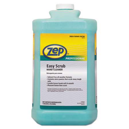Zep Professional Industrial Hand Cleaner, Easy Scrub, Lemon, 1 gal Bottle with Pump, 4/Carton (1049470)