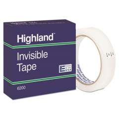 Highland Invisible Permanent Mending Tape, 3" Core, 0.75" x 72 yds, Clear (6200342592)