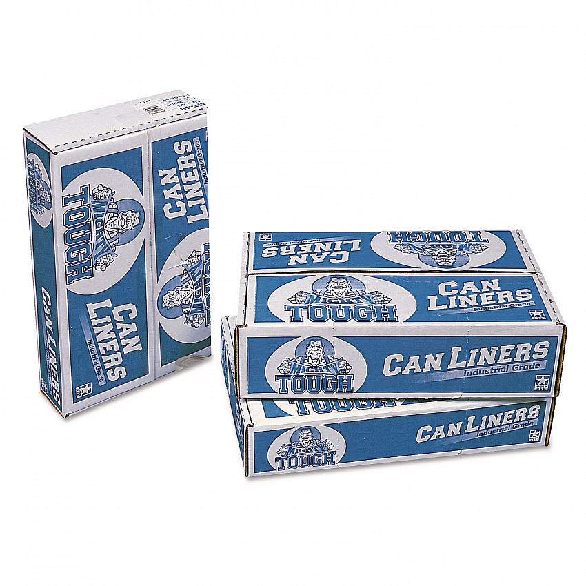 Linear Low Density Can Liners, 30 gal, 0.75 mil, 30" x 36", White, Interleaved Roll, 200/Carton (MT371XW)