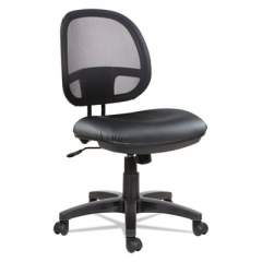 Alera Interval Series Swivel/Tilt Mesh Chair, Supports Up to 275 lb, 18.3" to 23.42" Seat Height, Black (IN4815)