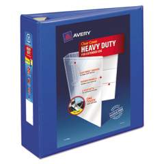 Avery Heavy-Duty View Binder with DuraHinge and Locking One Touch EZD Rings, 3 Rings, 3" Capacity, 11 x 8.5, Pacific Blue (79811)