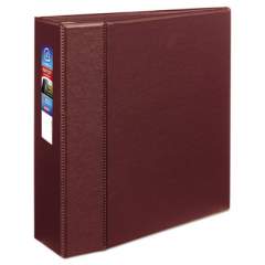 Avery Heavy-Duty Non-View Binder with DuraHinge and Locking One Touch EZD Rings, 3 Rings, 4" Capacity, 11 x 8.5, Maroon (79364)