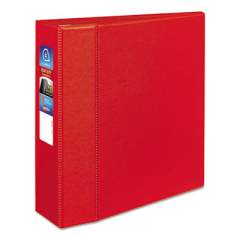 Avery Heavy-Duty Non-View Binder with DuraHinge and Locking One Touch EZD Rings, 3 Rings, 4" Capacity, 11 x 8.5, Red (79584)