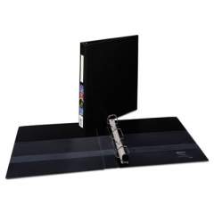 Avery Heavy-Duty Non-View Binder with DuraHinge and One Touch EZD Rings, 3 Rings, 1" Capacity, 11 x 8.5, Black (79990)