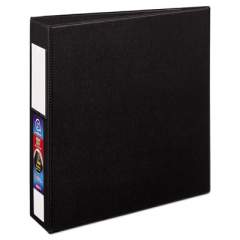 Avery Heavy-Duty Non-View Binder with DuraHinge and One Touch EZD Rings, 3 Rings, 2" Capacity, 11 x 8.5, Black (79992)