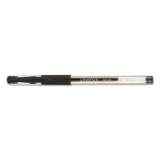 Universal Comfort Grip Gel Pen, Stick, Medium 0.7 mm, Black Ink, Clear Barrel, 60/Pack (39513)
