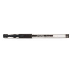 Universal Comfort Grip Gel Pen, Stick, Medium 0.7 mm, Black Ink, Clear Barrel, 60/Pack (39513)