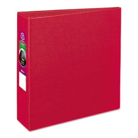 Avery Durable Non-View Binder with DuraHinge and Slant Rings, 3 Rings, 3" Capacity, 11 x 8.5, Red (27204)