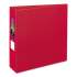 Avery Durable Non-View Binder with DuraHinge and Slant Rings, 3 Rings, 3" Capacity, 11 x 8.5, Red (27204)