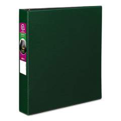 Avery Durable Non-View Binder with DuraHinge and Slant Rings, 3 Rings, 1.5" Capacity, 11 x 8.5, Green (27353)
