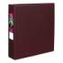 Avery Durable Non-View Binder with DuraHinge and Slant Rings, 3 Rings, 2" Capacity, 11 x 8.5, Burgundy (27552)