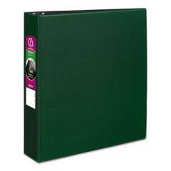 Avery Durable Non-View Binder with DuraHinge and Slant Rings, 3 Rings, 2" Capacity, 11 x 8.5, Green (27553)