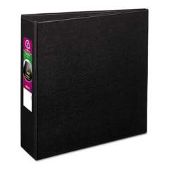 Avery Durable Non-View Binder with DuraHinge and Slant Rings, 3 Rings, 3" Capacity, 11 x 8.5, Black (27650)