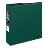 Avery Durable Non-View Binder with DuraHinge and Slant Rings, 3 Rings, 3" Capacity, 11 x 8.5, Green (27653)